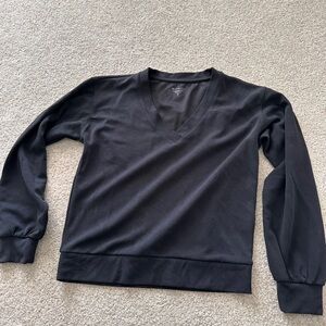 Athleta Black V-Neck Sweater for Women